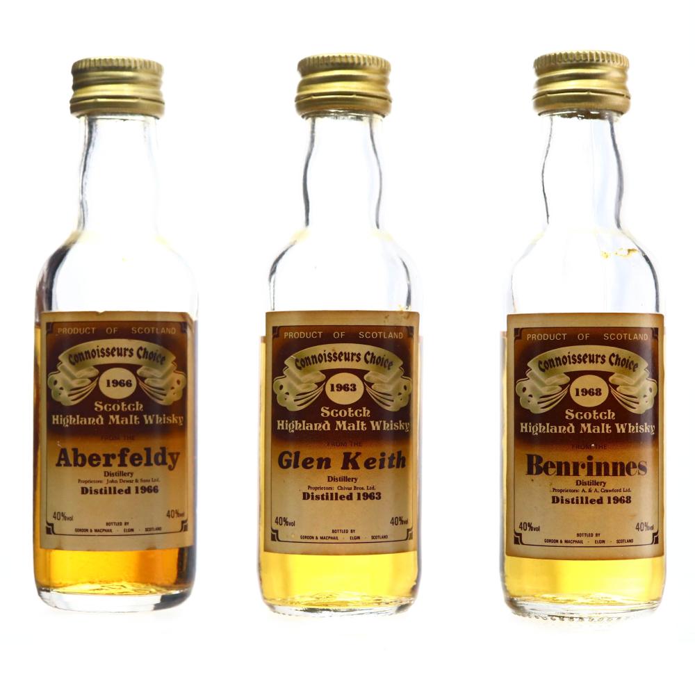 Gordon and MacPhail Miniatures x 3 / includes Glen Keith 1963