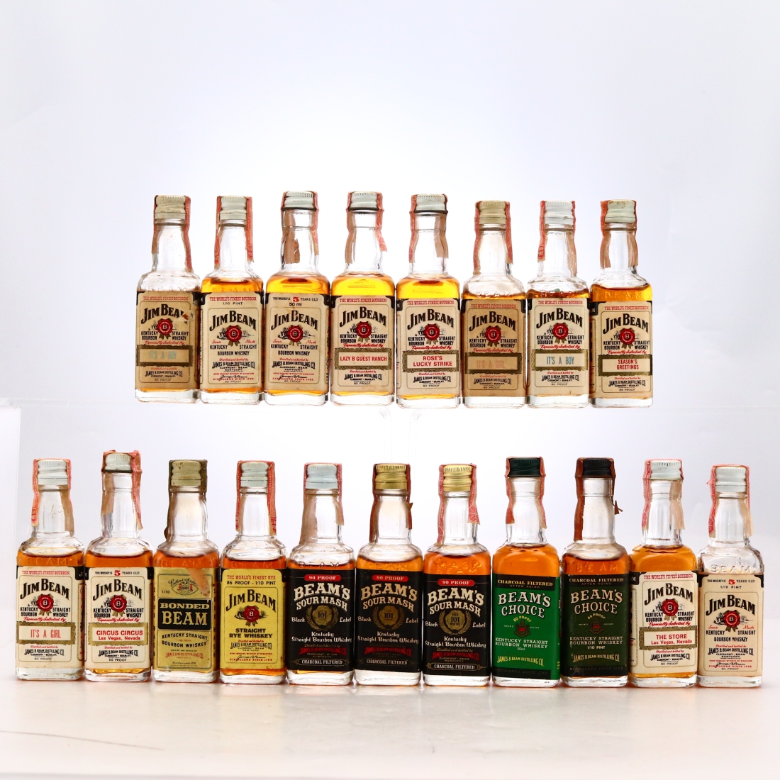Jim Beam Miniature x 19
