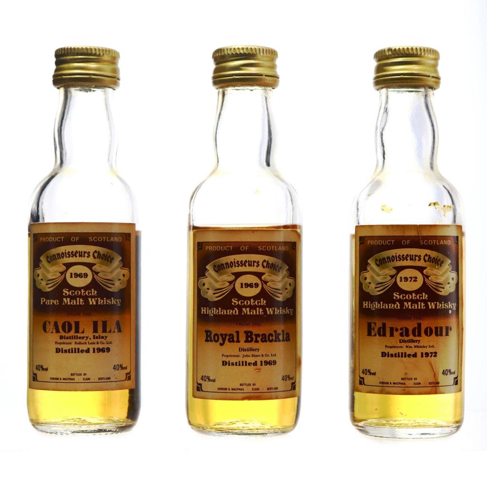 Gordon and MacPhail Miniatures x 3 / includes Caol Ila 1969