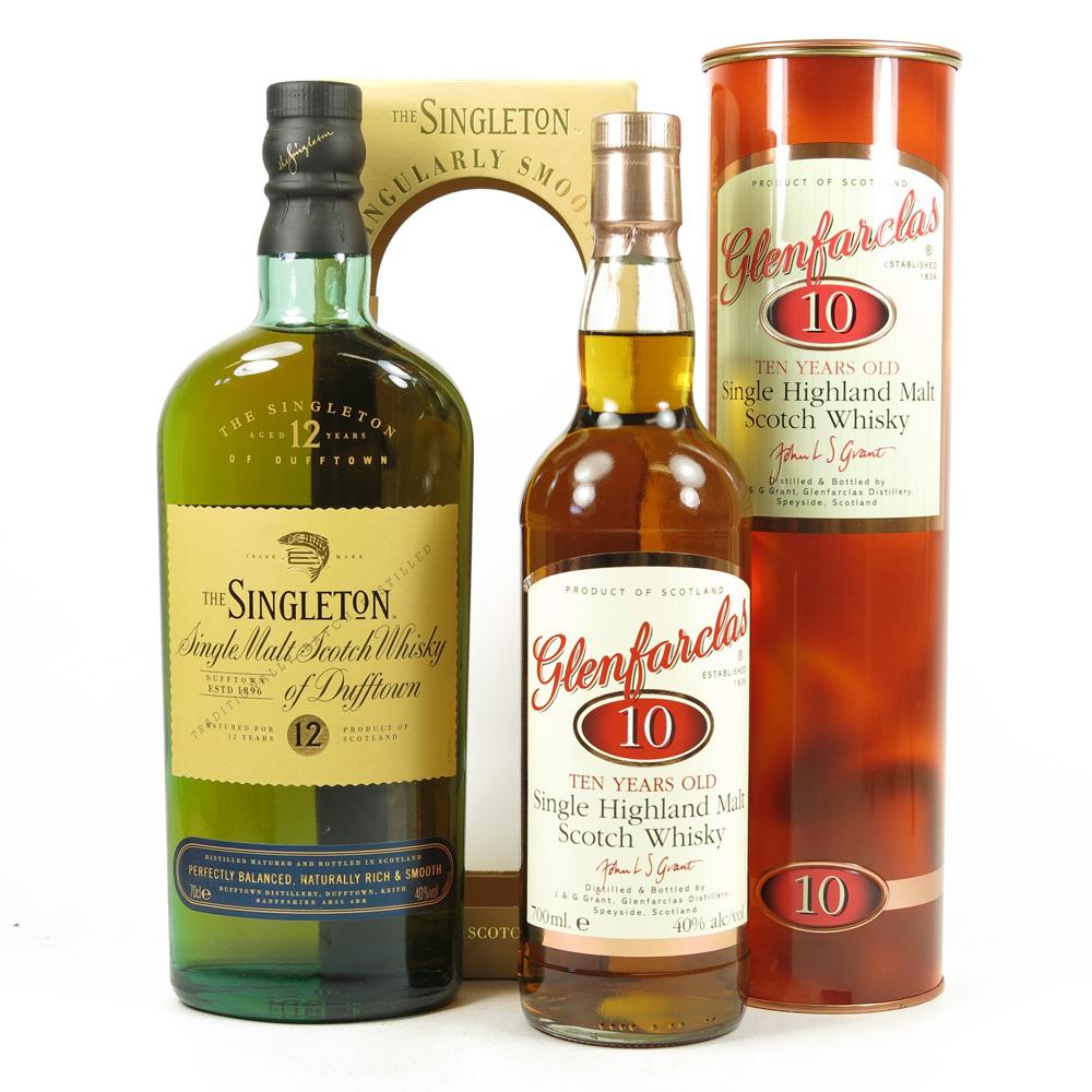 Glenfarclas 10 Year Old & Dufftown 12 Year Old 2 x 70cl