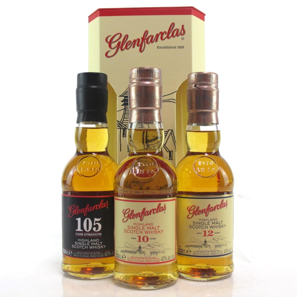 Glenfarclas Gift Set / Including 10, 12 Year Old, and 105 Cask Strength 3 x 20cl