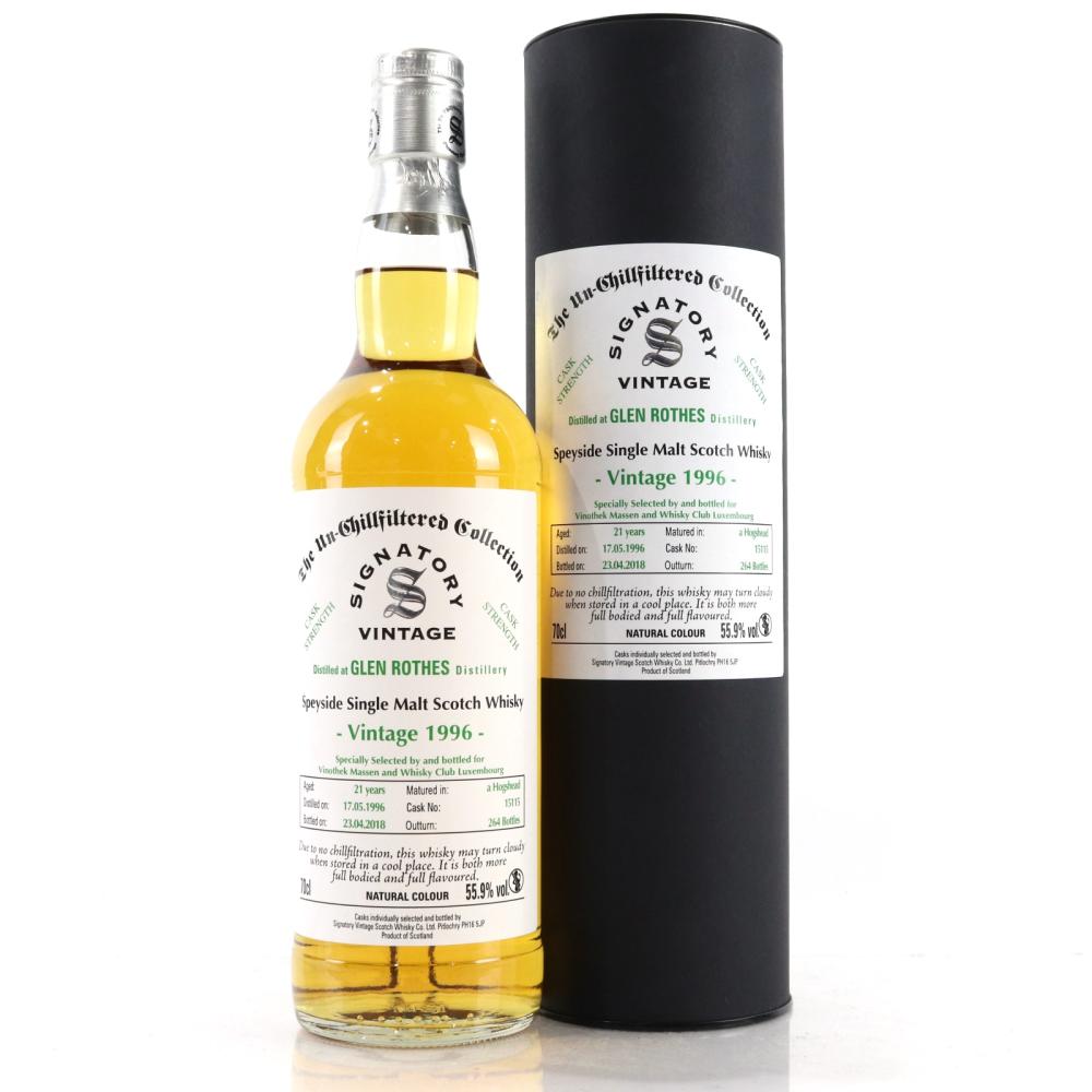 Glenrothes 1996 Signatory Vintage 21 Year Old / Belgian Exclusive