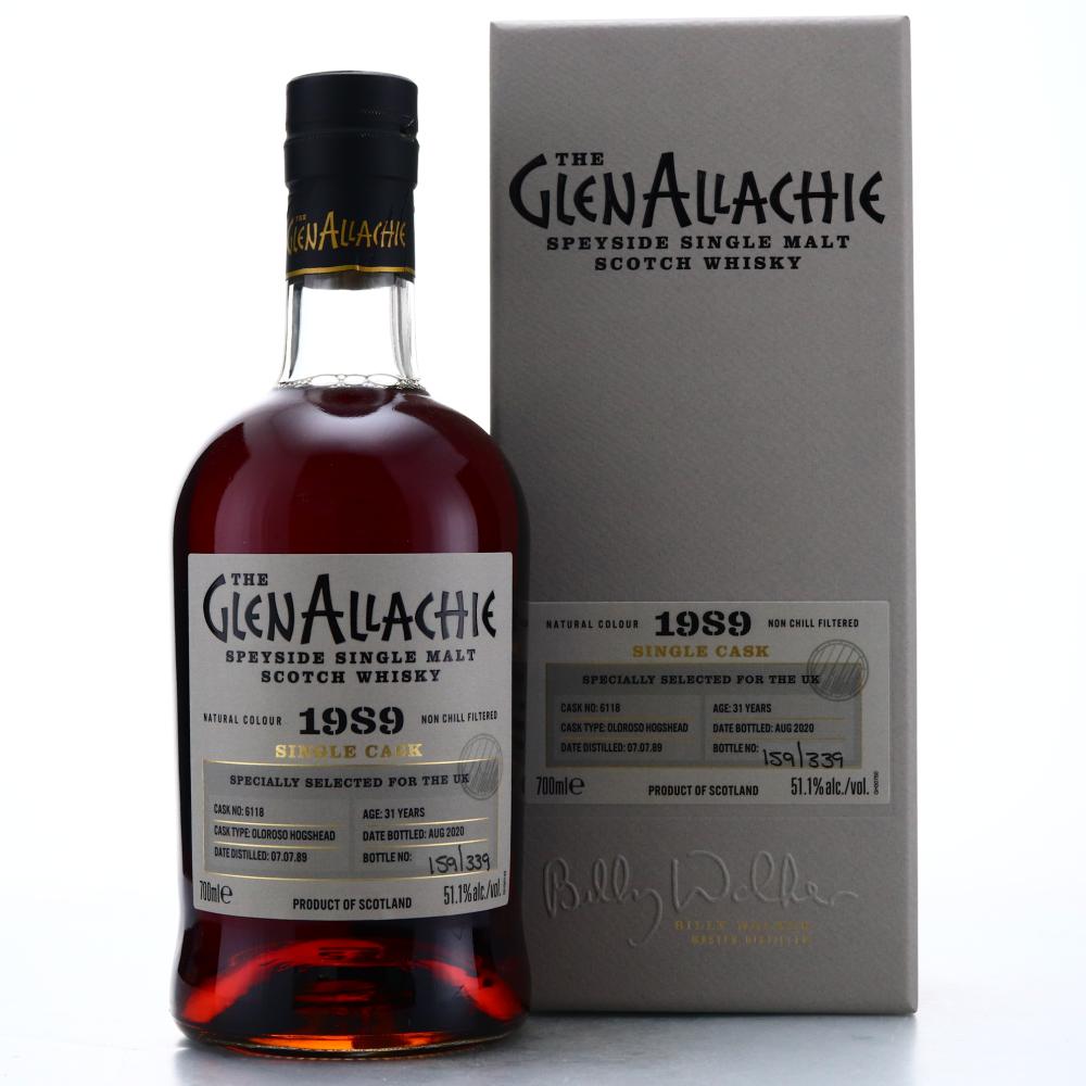 Glenallachie 1989 Single Oloroso Cask 31 Year Old #6118 / UK