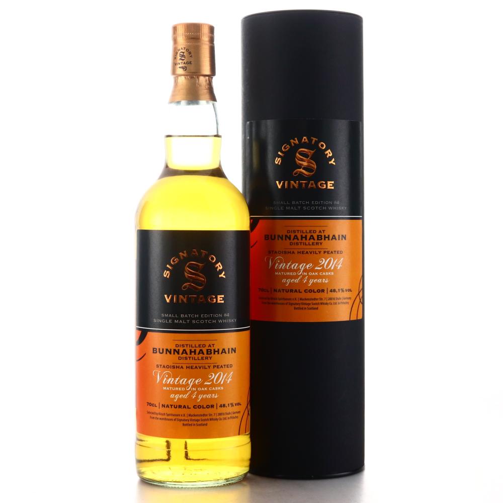 Bunnahabhain Staoisha 2014 Signatory Vintage 4 Year Old Small Batch Edition #4