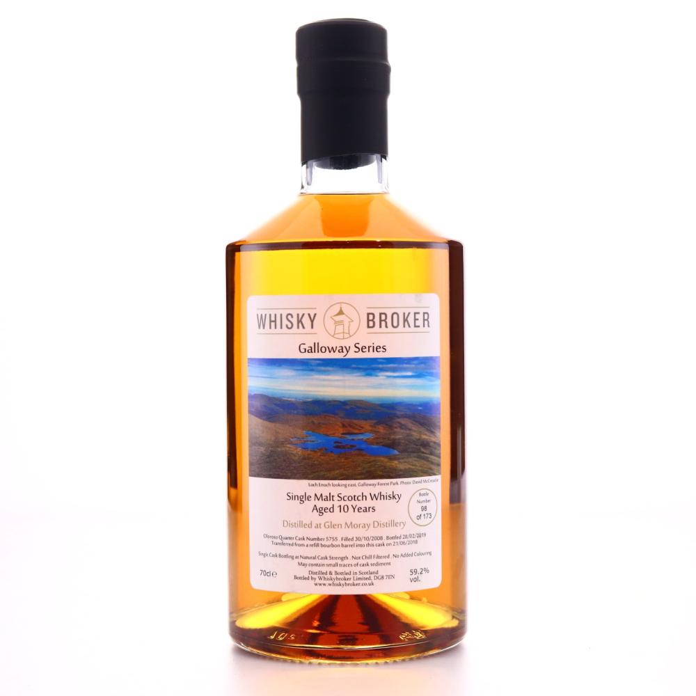 Glen Moray 2008 Whisky Broker 10 Year Old