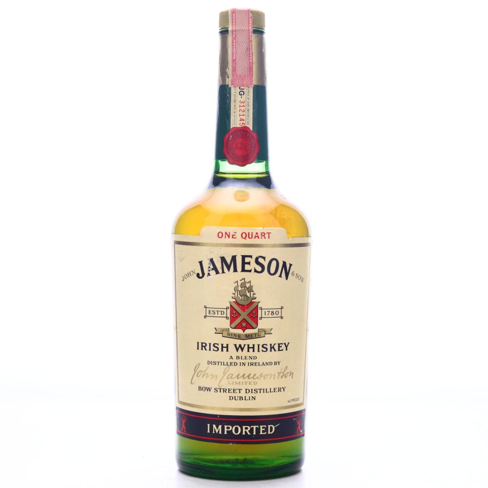 Jameson Irish Whiskey 1 Quart 1970s / US Import