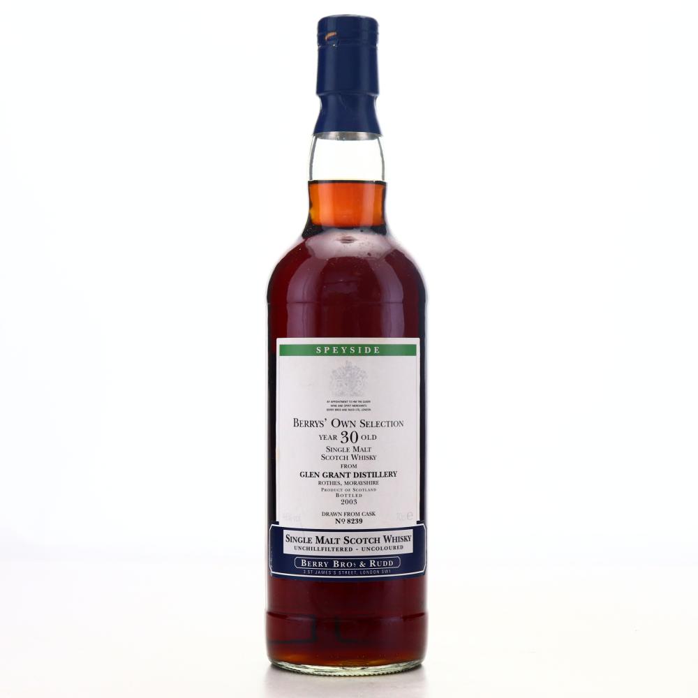 Glen Grant 30 Year Old Berry Brothers and Rudd
