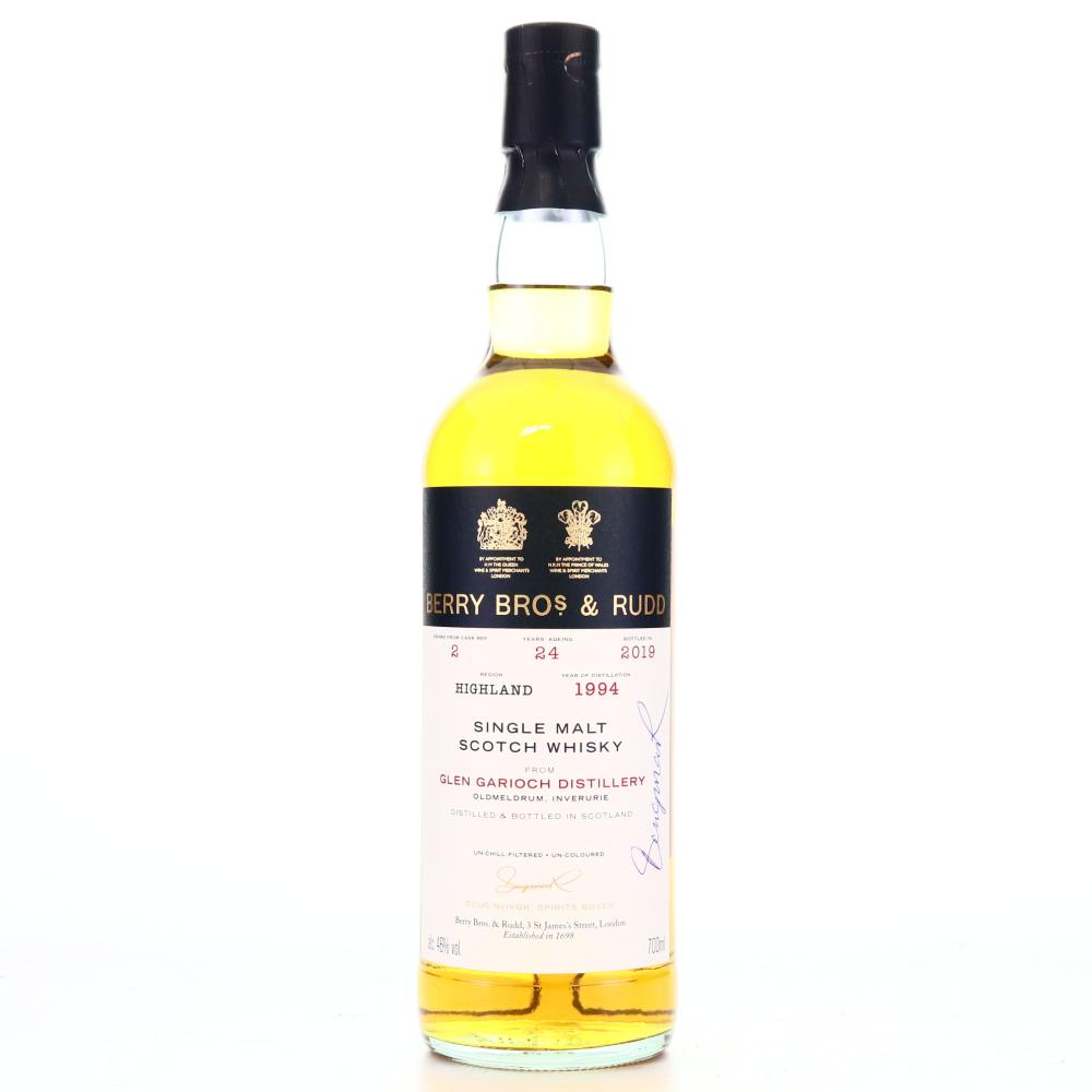 Glen Garioch 1994 Berry Brothers and Rudd 24 Year Old / Signed by Doug McIvor