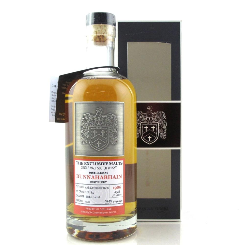 Bunnahabhain 1986 Creative Whisky Co 30 Year Old 75cl / US Import