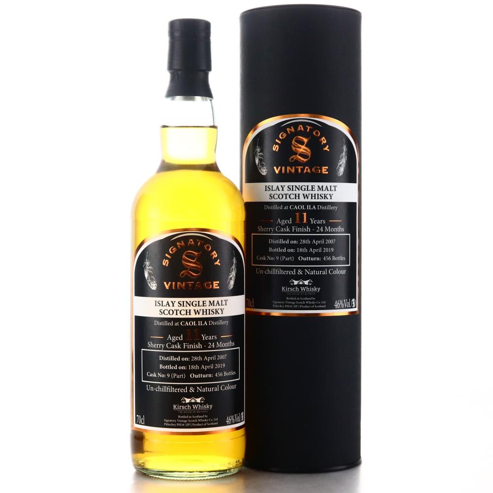 Caol Ila 2009 Signatory Vintage 11 Year Old Sherry Finish / Kirsch Whisky