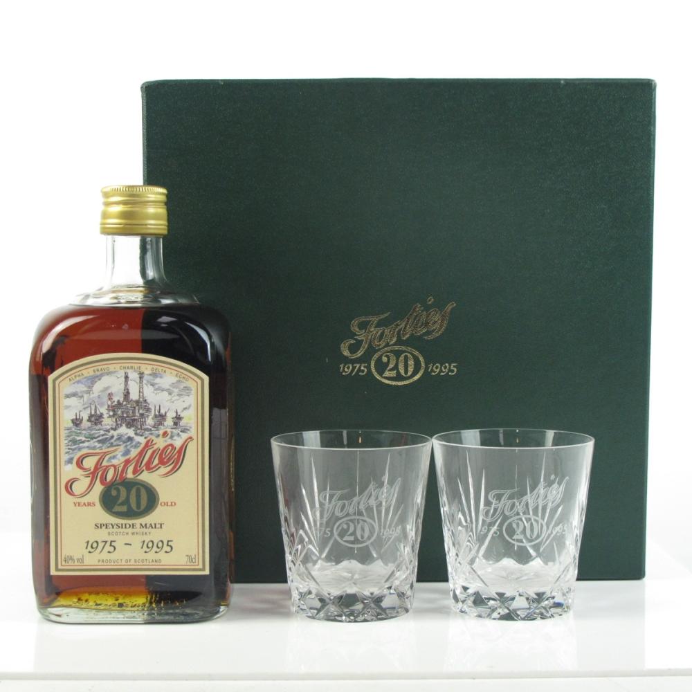 Glenfarclas 1975 Forties 20th Anniversary 20 Year Old / Including Two Glasses
