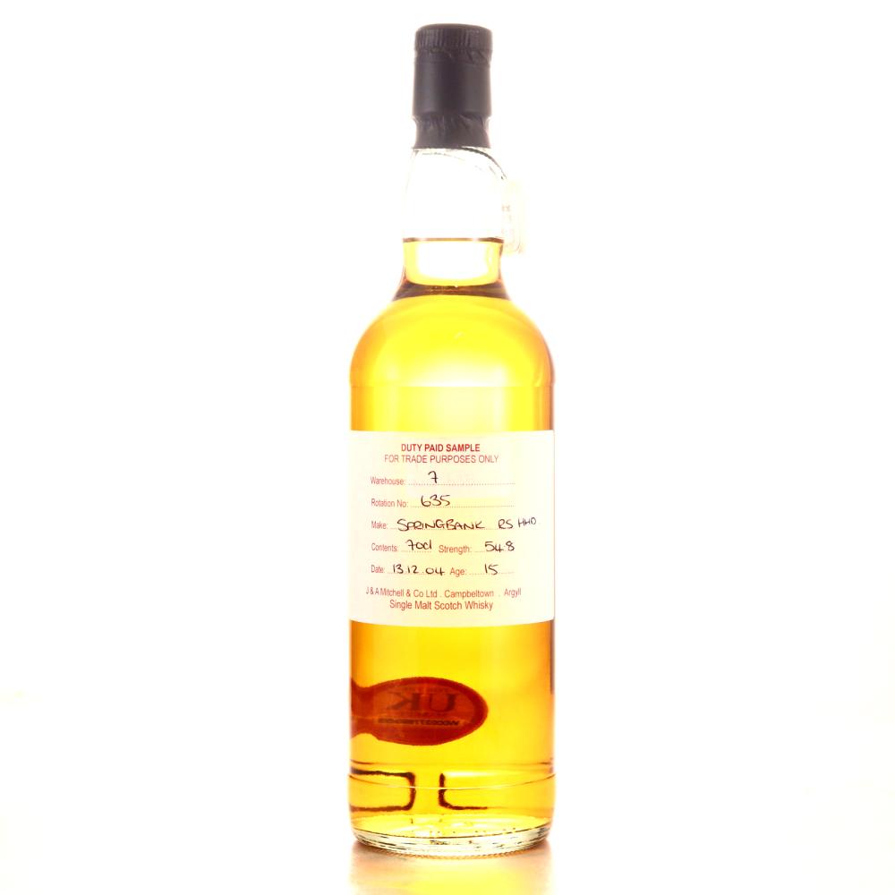 Springbank 2004 Duty Paid Sample 15 Year Old / Refill Sherry Hogshead