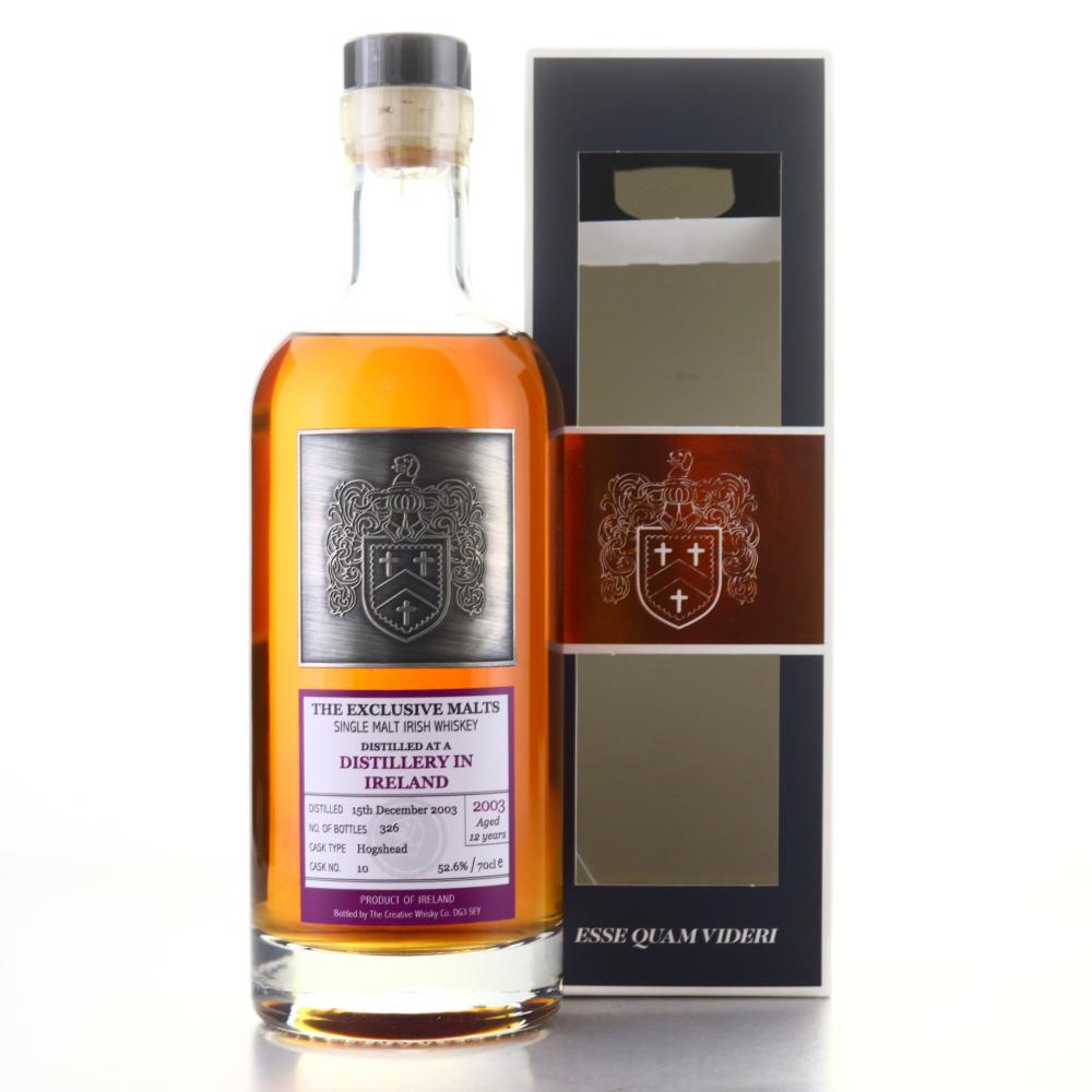 Irish Single Malt 2003 Exclusive Malt 12 Year Old