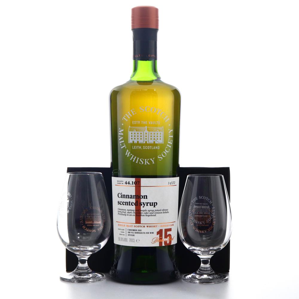 Craigellachie 2002 SMWS 15 Year Old 44.107 / with 2 x Tasting Glasses