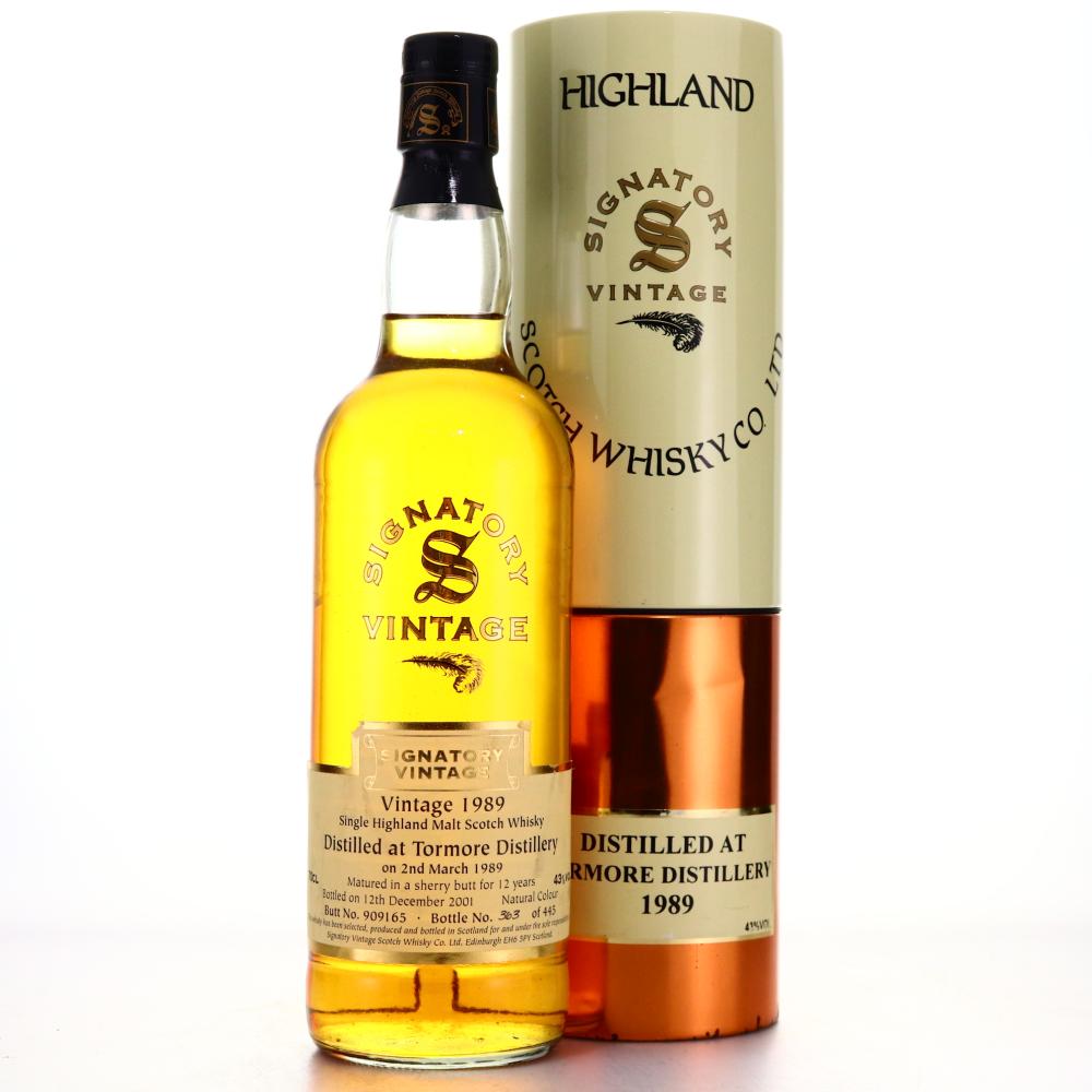 Tormore 1989 Signatory Vintage 12 Year Old