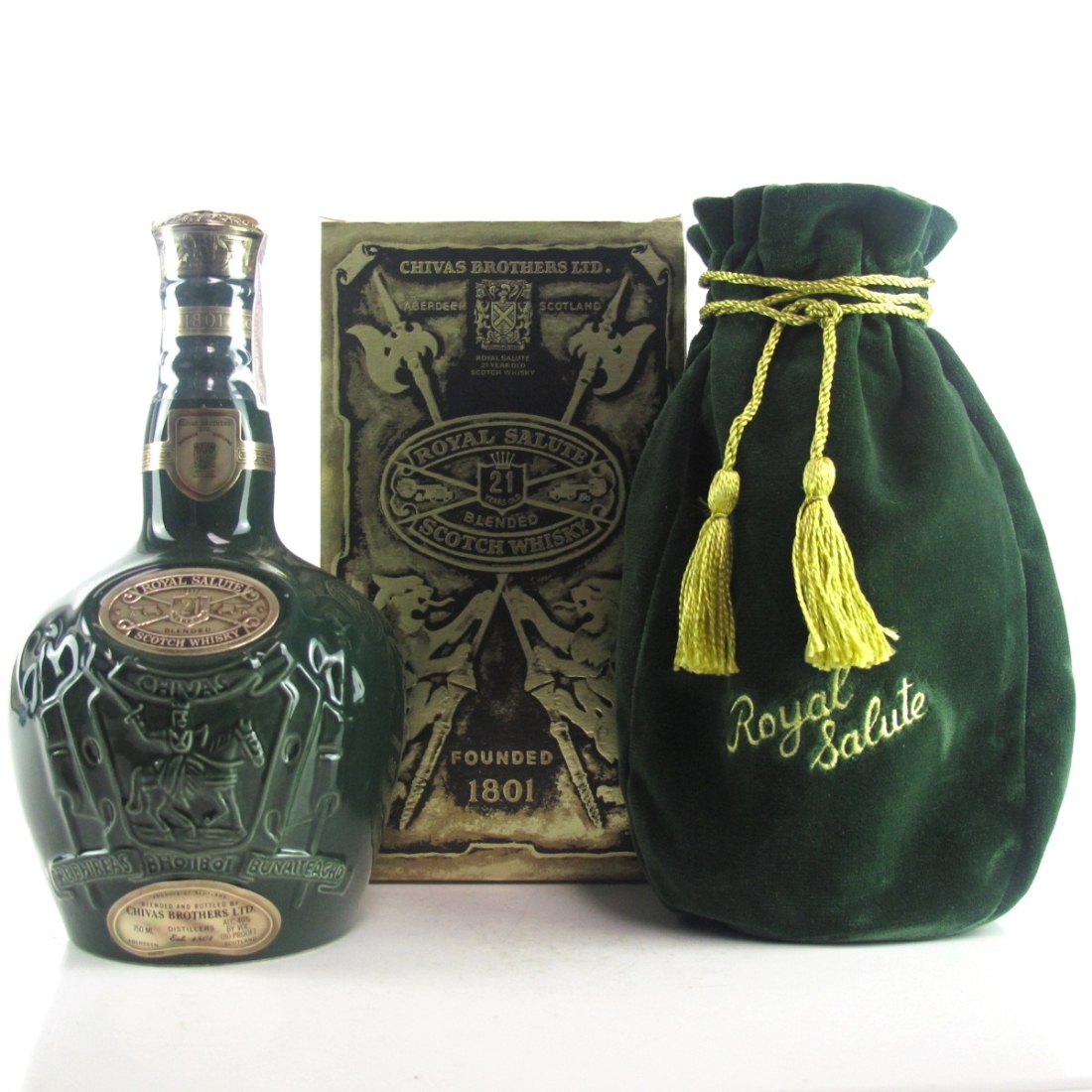 Chivas 21 Year Old Royal Salute Emerald Flagon 75cl / US Import