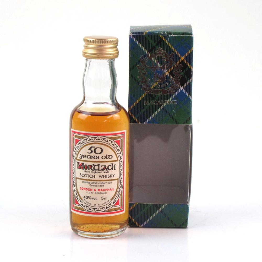 Mortlach 1938 Old Gordon and MacPhail 50 Year Miniature 5cl