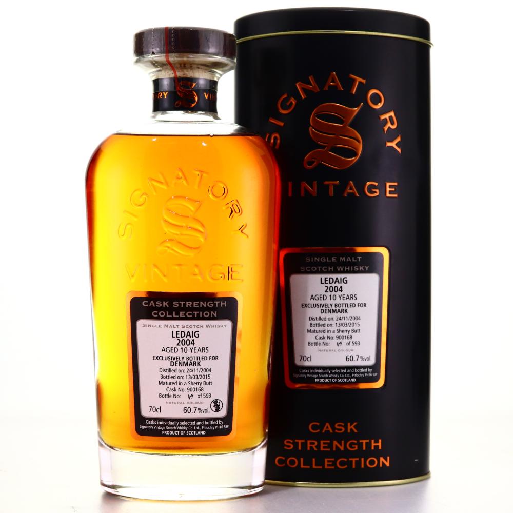 Ledaig 2004 Signatory Vinatge 10 Year Old Cask Strength / Denmark