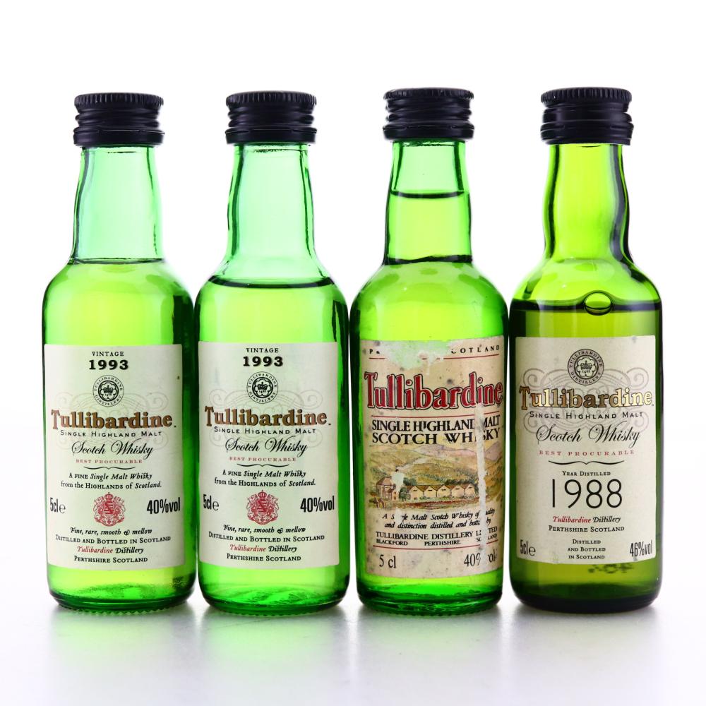 Tullibardine Miniatures x 4 including 1980's and 1990's