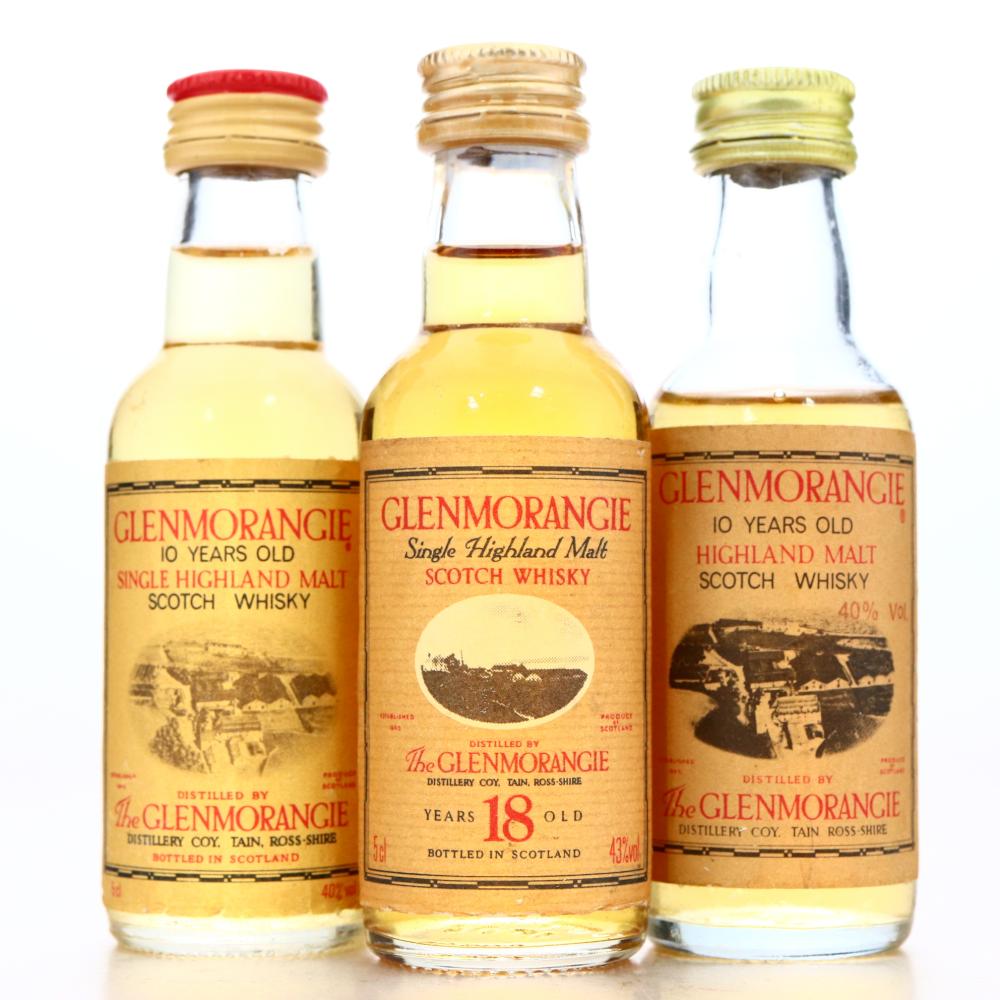 Glenmorangie Miniatures x 3 / includes 18 Year Old