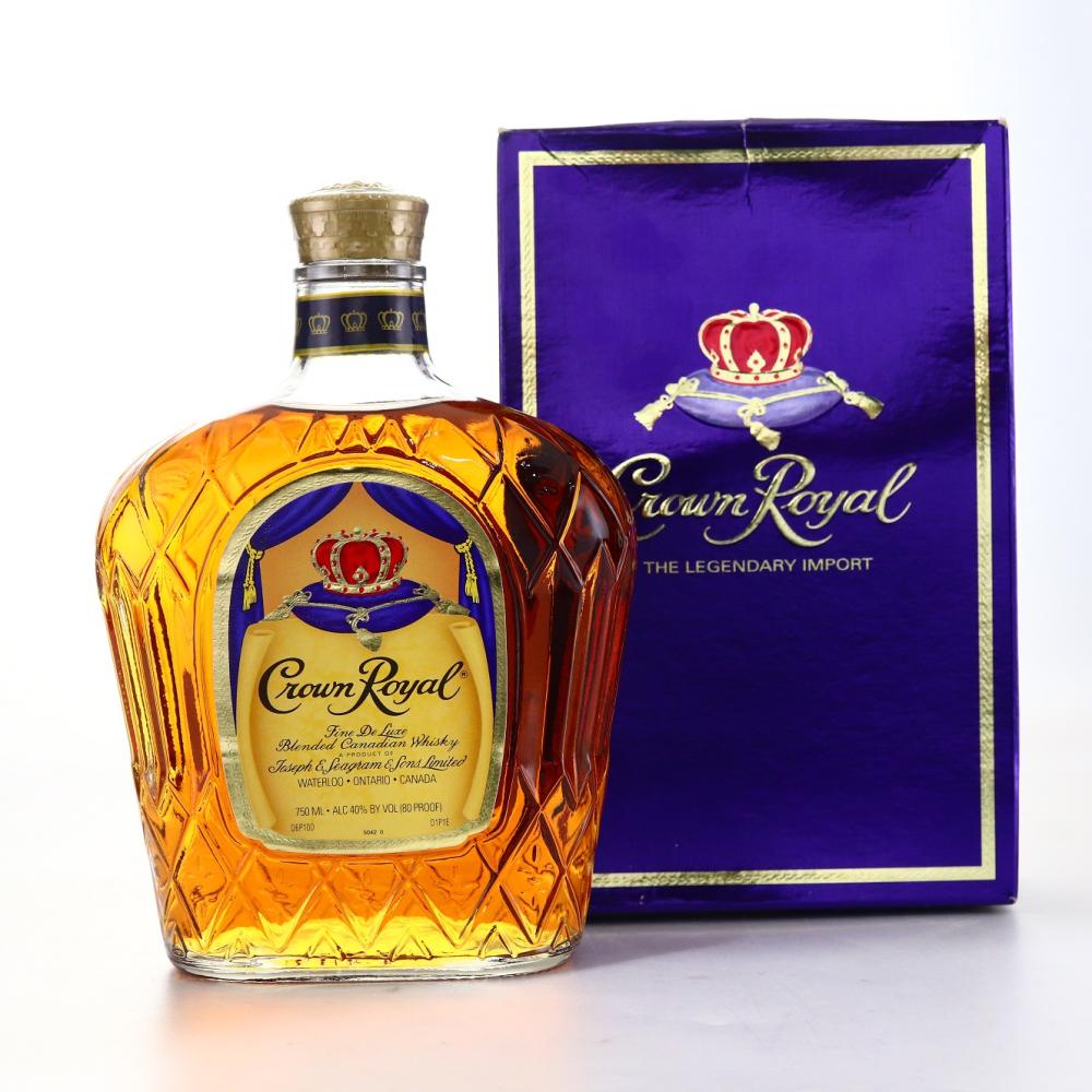 Seagram's Crown Royal Canadian Whisky 75cl 1990s / US Import