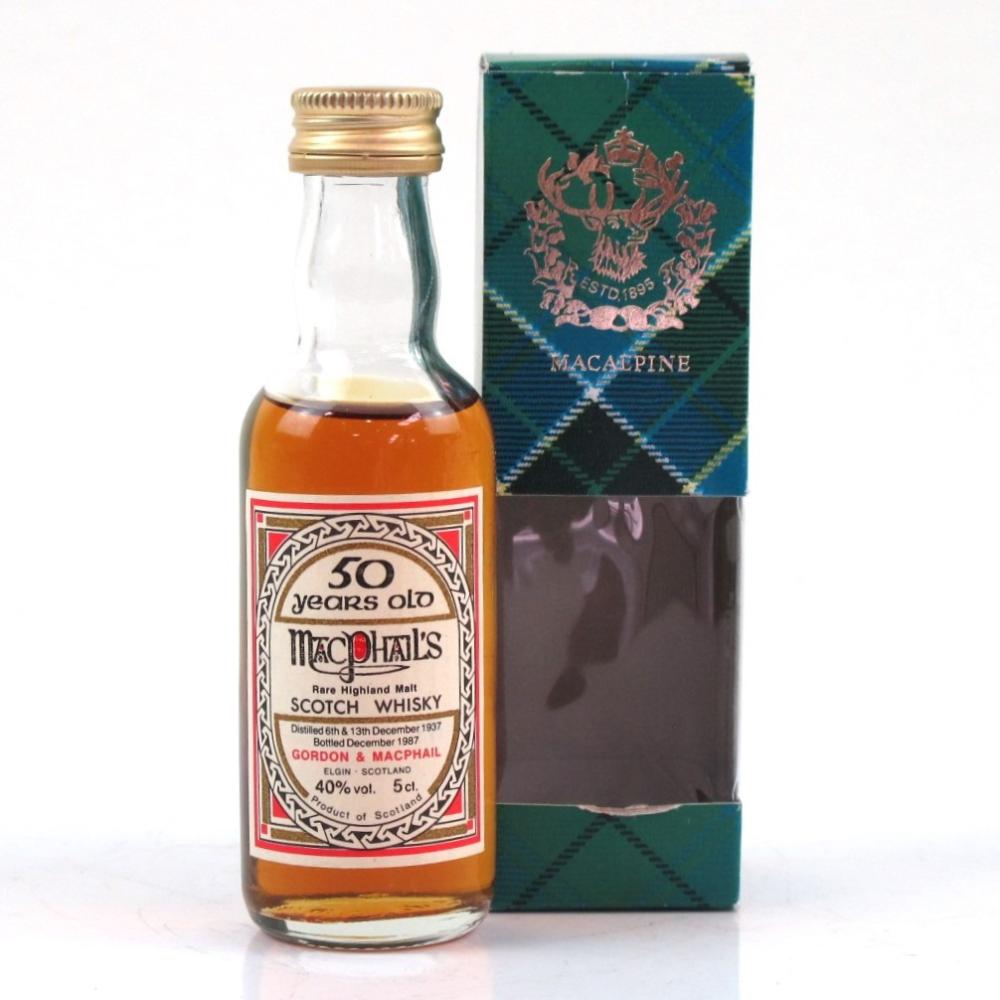 MacPhail's / Macallan 1937 Gordon and MacPhail 50 Year Old 5cl Miniature