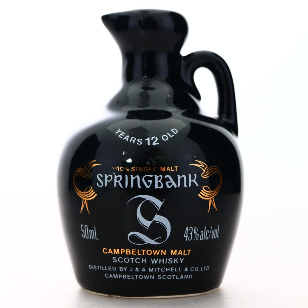 Springbank 12 Year Old Miniature Decanter 1980s