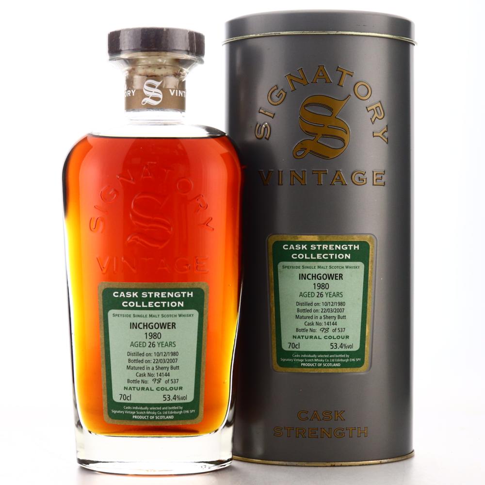 Inchgower 1980 Signatory Vintage 26 Year Old Cask Strength