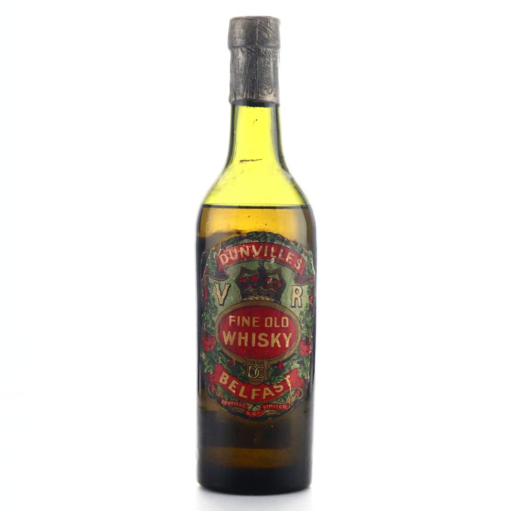 Dunville's VR Old Irish Whisky Half Bottle circa 1920s