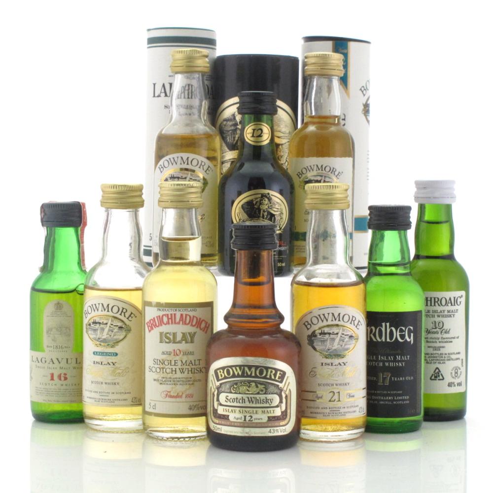 Islay Miniature Selection x 10 / includes Lagavulin White Horse