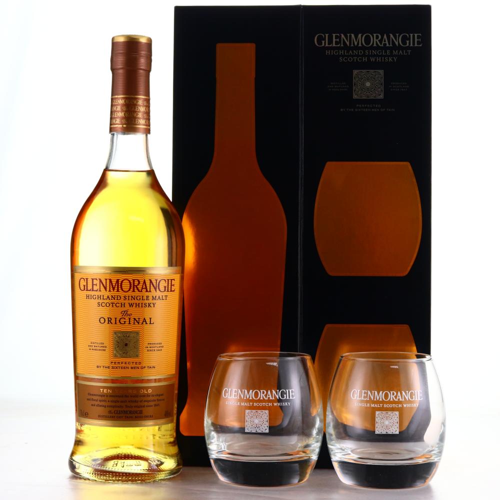 Glenmorangie 10 Year Old The Original / with 2 x Glasses