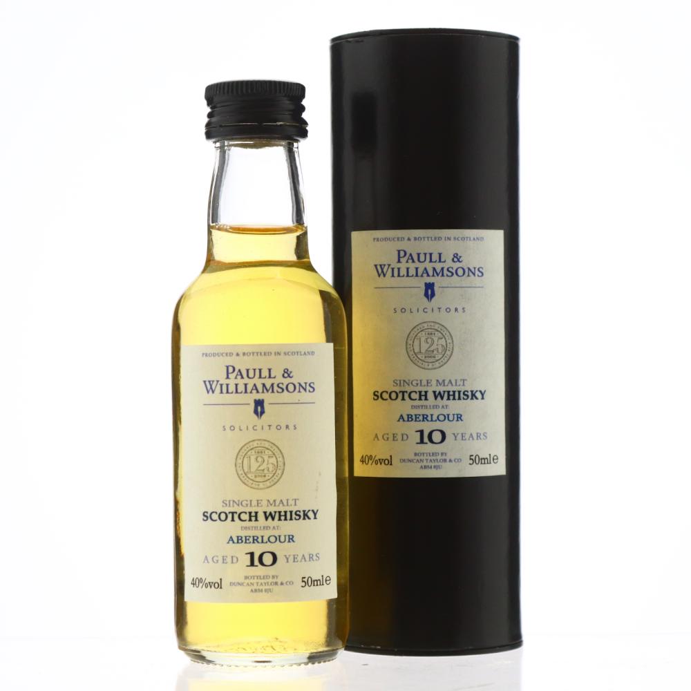 Aberlour 10 Year Old Paul & Williamson's Solicitors Miniature