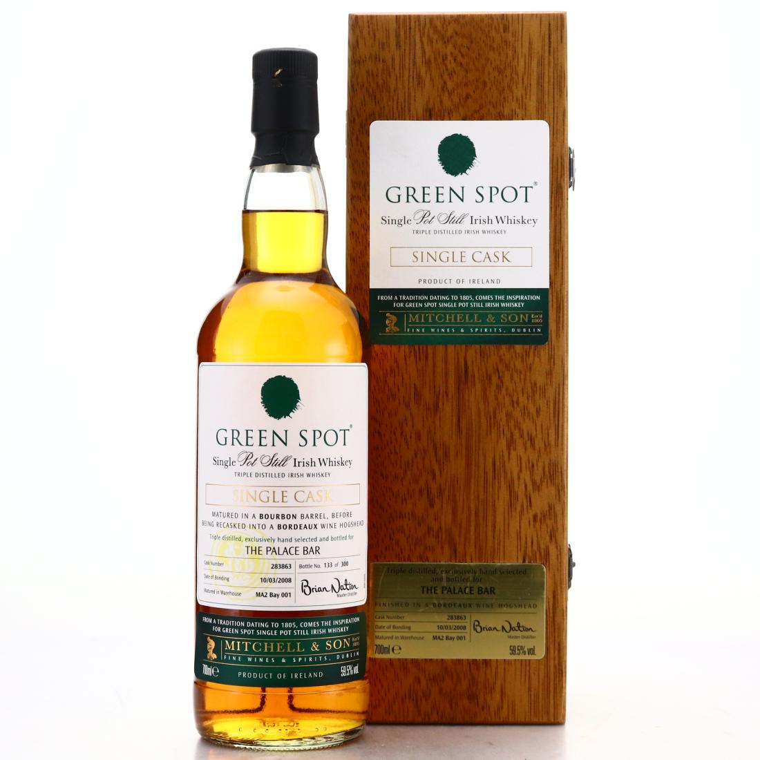 Green Spot 2008 Single Bordeaux Cask Finish #283863 / The Palace Bar