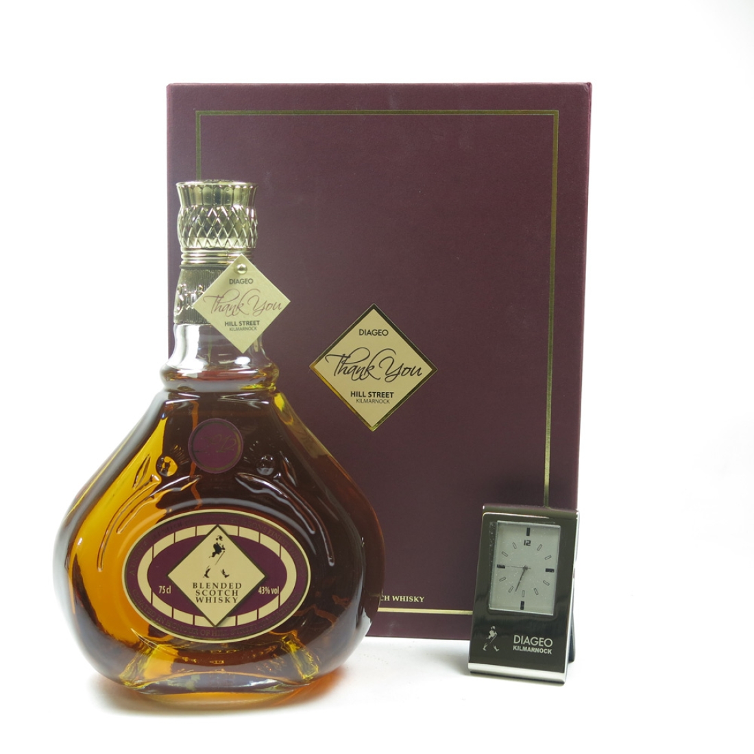 Johnnie Walker - Diageo Thank You to Hill Street Decanter / Including Clock