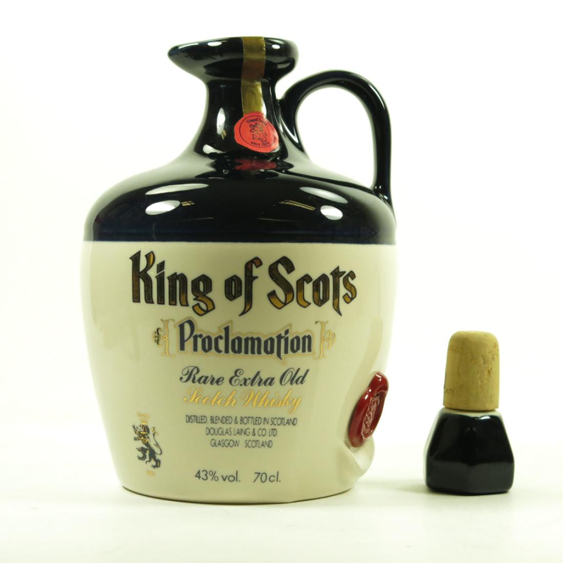 Proclamation Extra King of Scots 'Proclamation Decanter' Rare Extra Old Whisky | Whisky ...