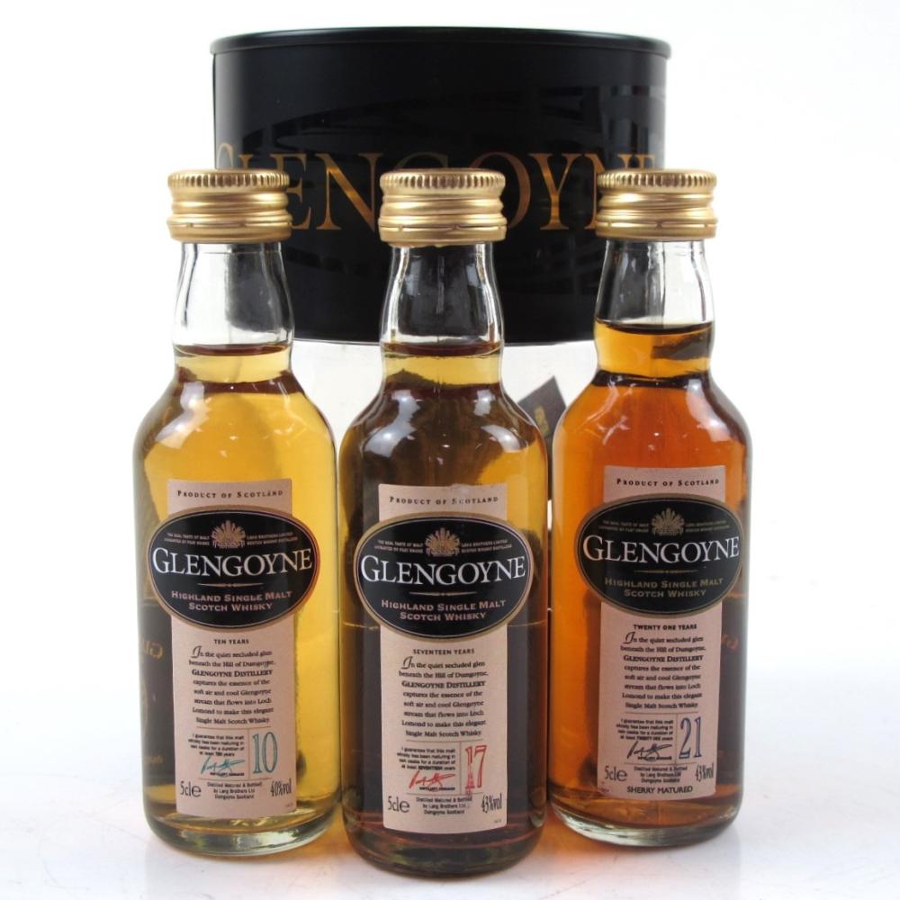 Glengoyne Gift Pack / 10, 17 and 21 Year Old / 3 x 5cl