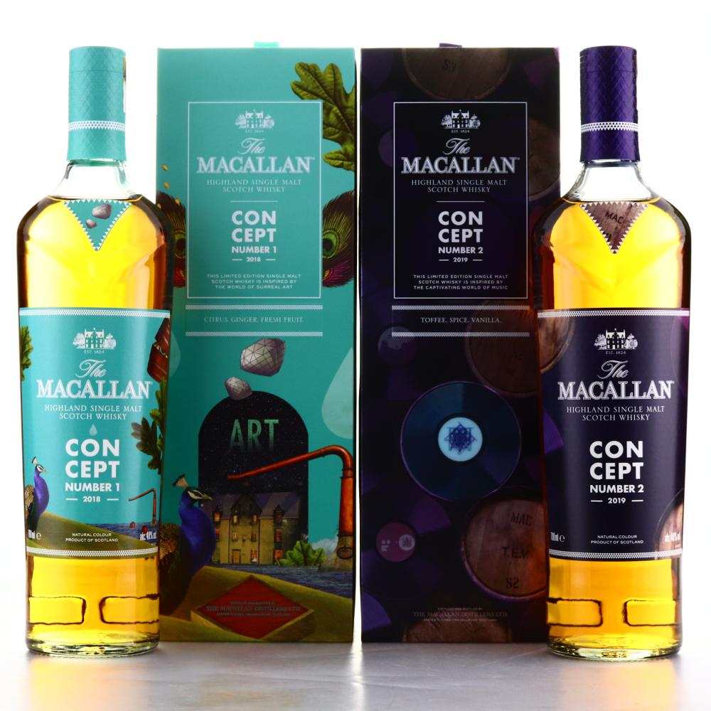 Macallan Concept Number 1 & 2 / 2 x 70cl