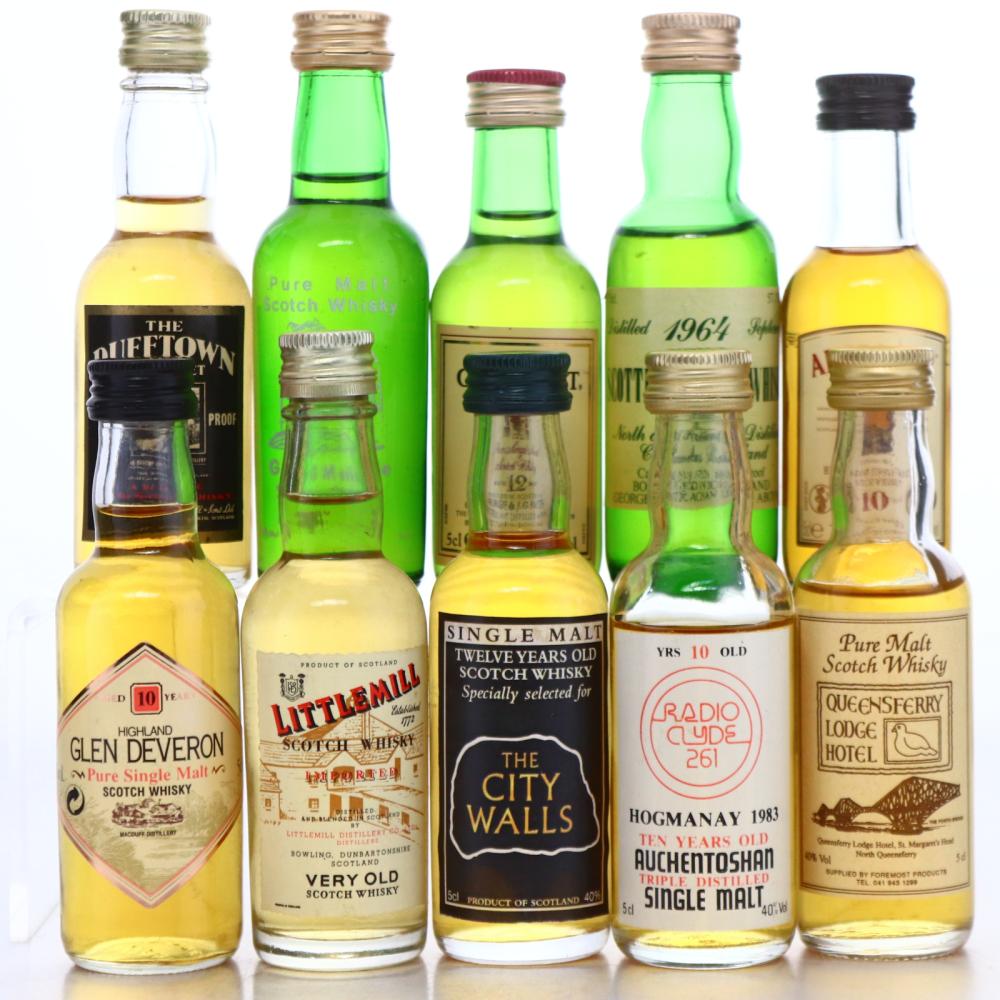Single Malt Miniatures x 10 / Includes Littlemill