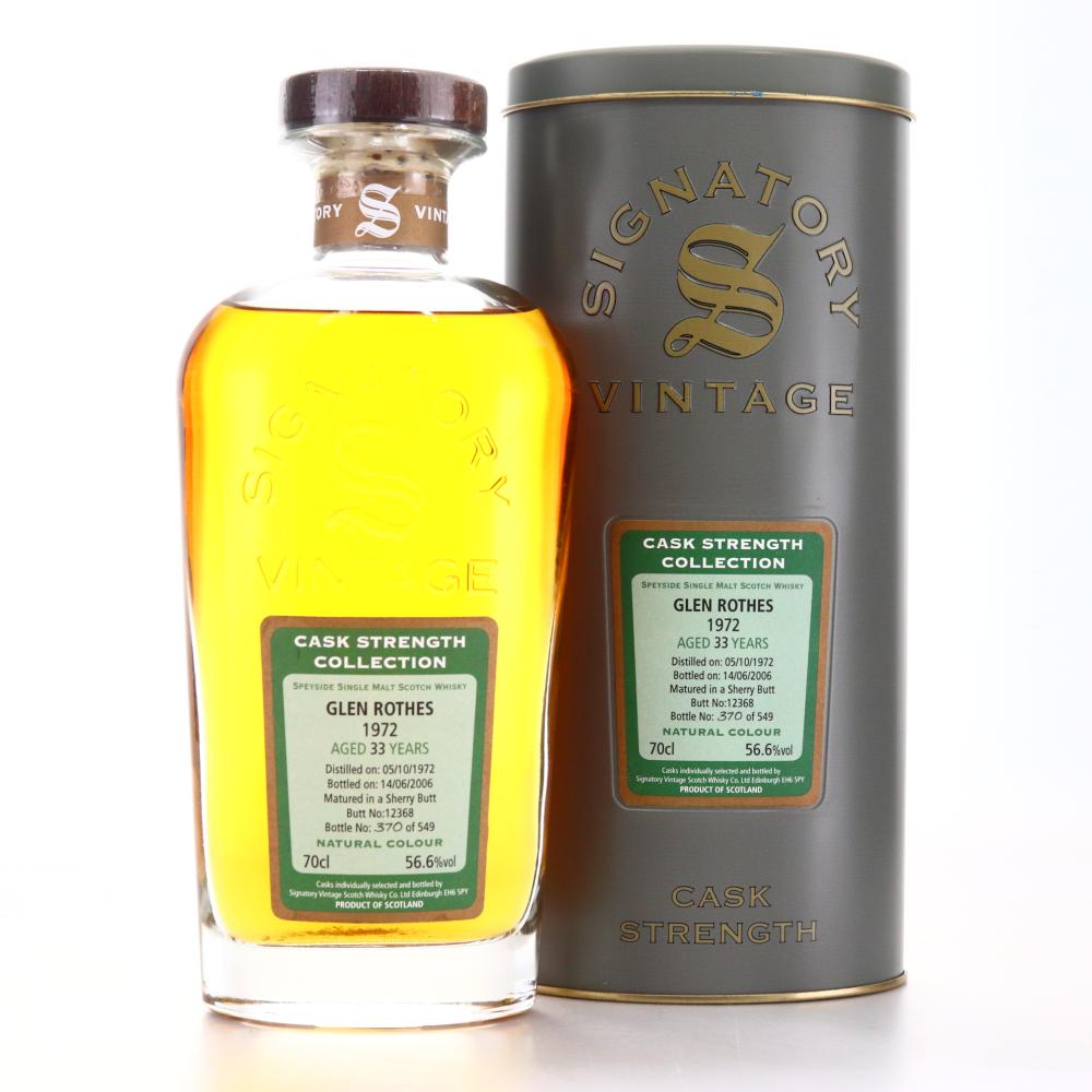 Glenrothes 1972 Signatory Vintage 33 Year Old
