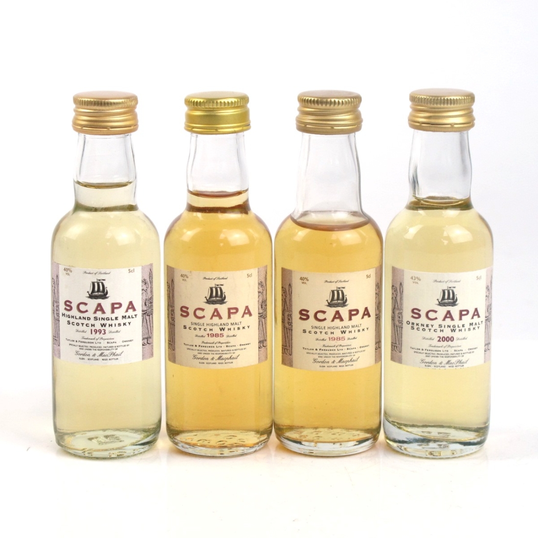 Scapa Gordon and MacPhail Vintage Selection 4 x 5cl