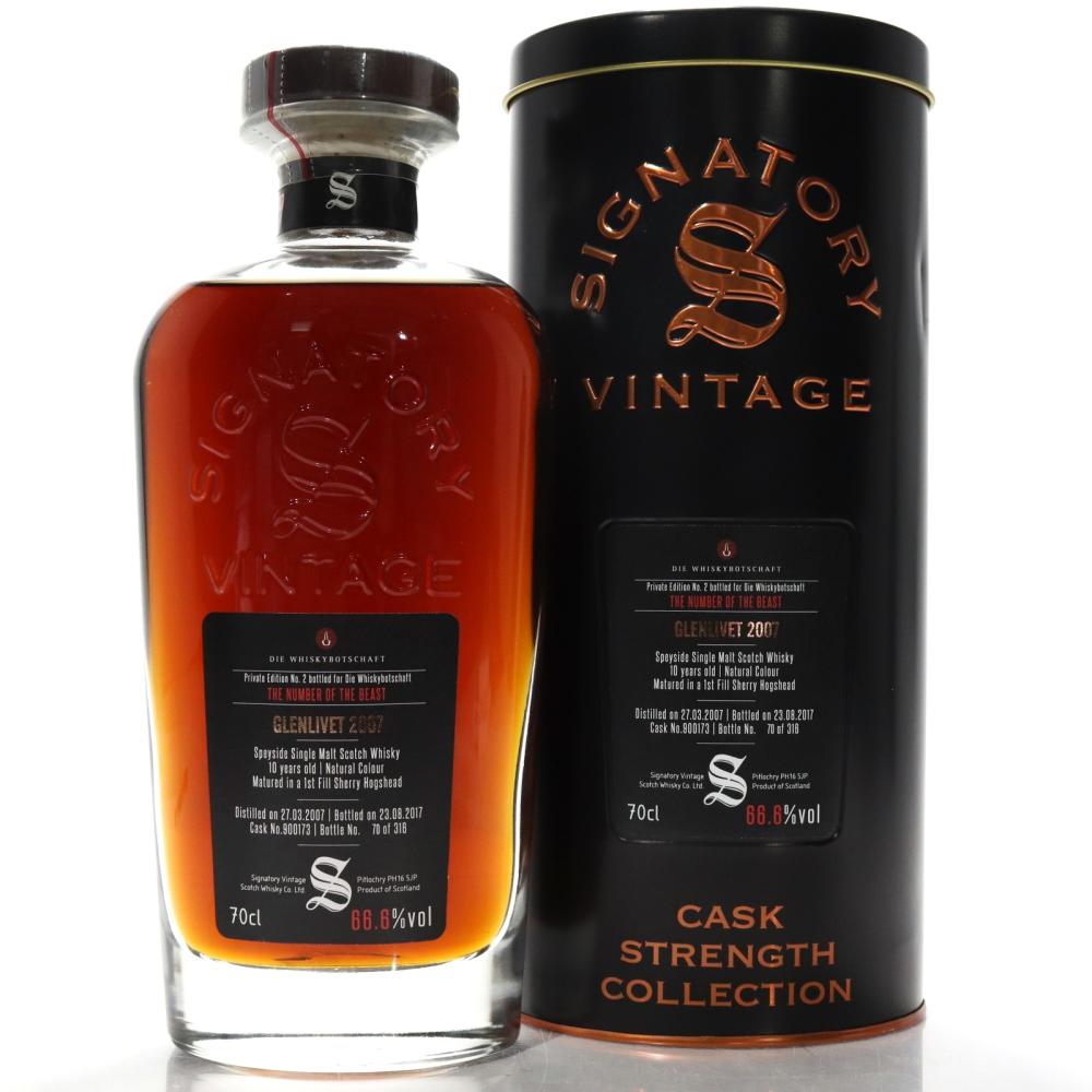 Glenlivet 2007 Signatory Vintage 10 Year Old / Die Whiskybotschaft
