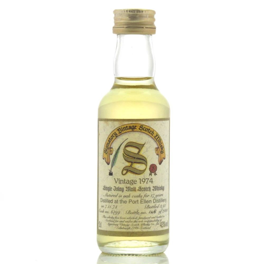 Port Ellen 1974 Signatory Vintage 17 Year Old Miniature 5cl