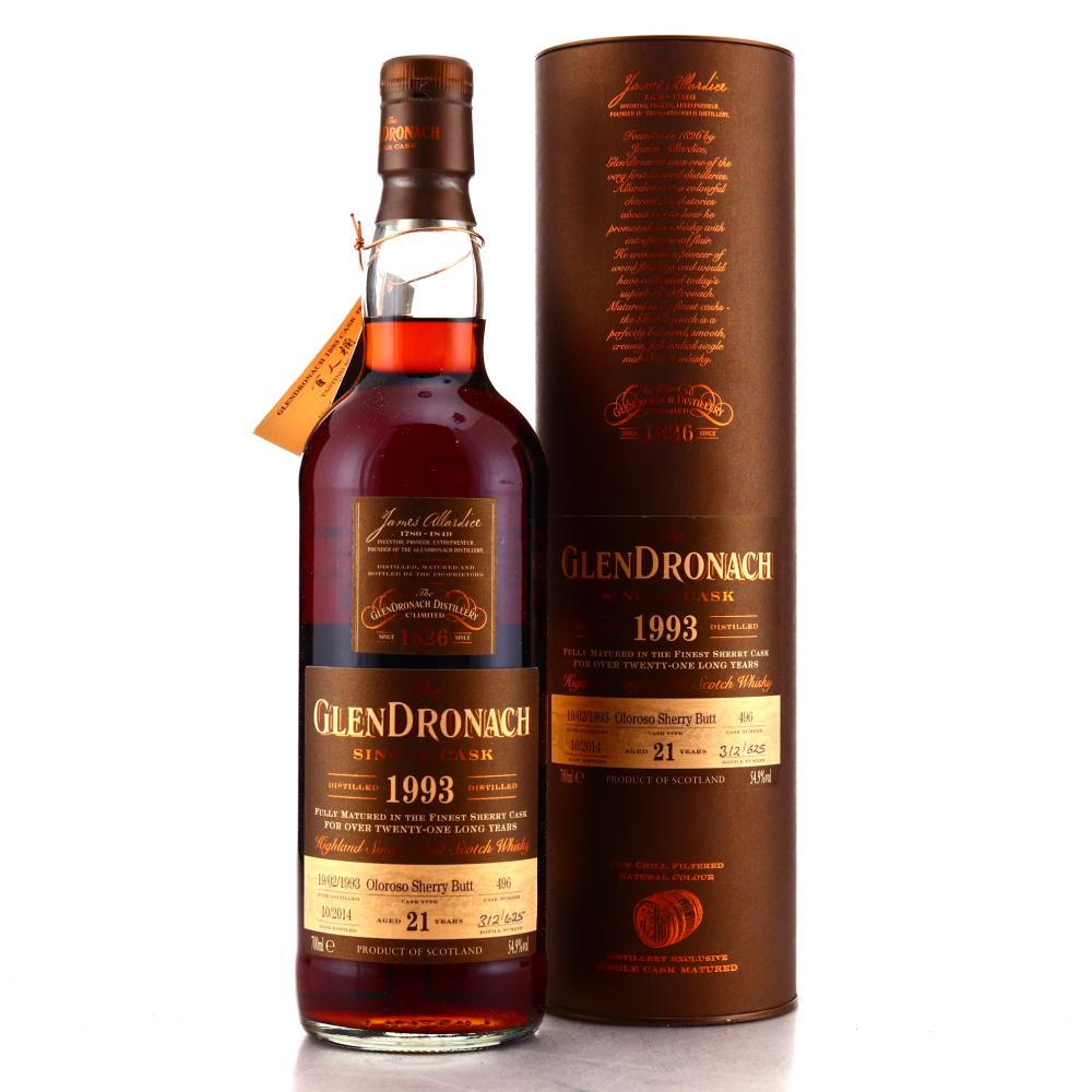 Glendronach 1993 Single Oloroso Cask 21 Year Old #496
