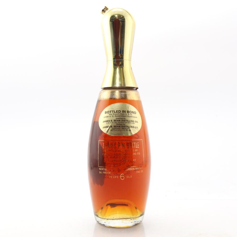 Jim Beam / Beam's Pin Bottle 6 Year Old Bottled in Bond Bourbon 1970s