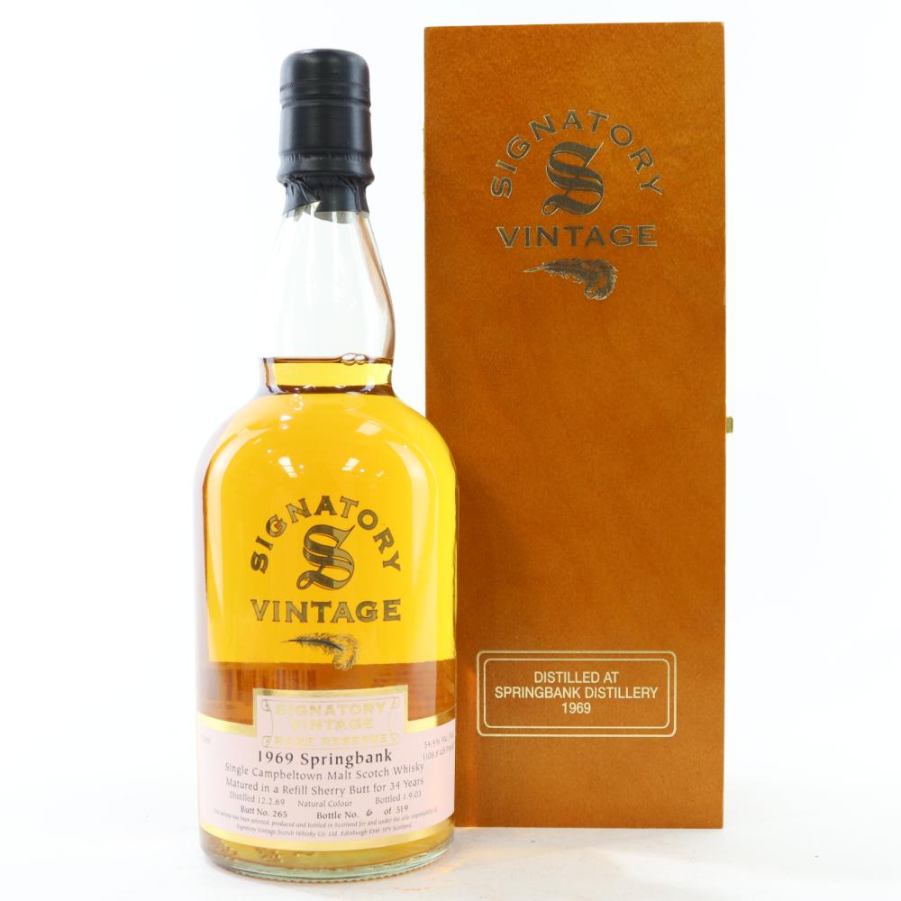 Springbank 1969 Signatory Vintage 34 Year Old 75cl / US Import
