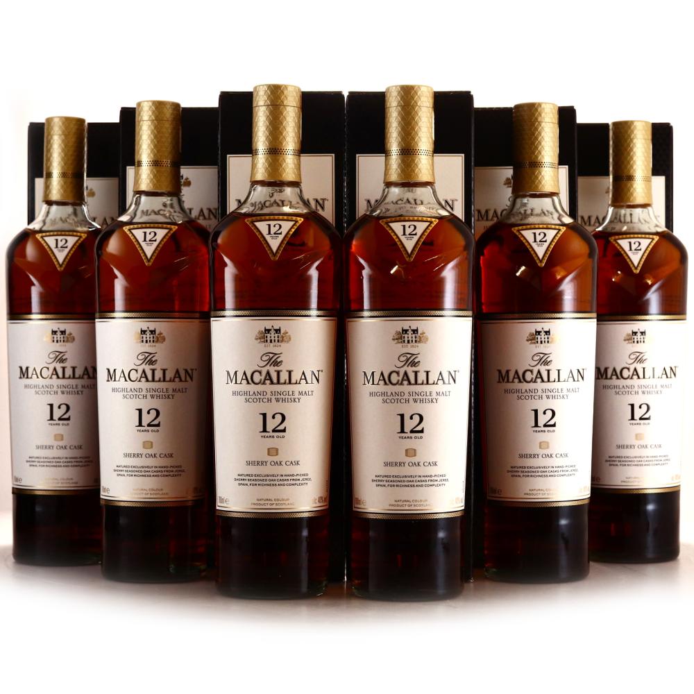 Macallan 12 Year Old Sherry Oak 6 x 70cl