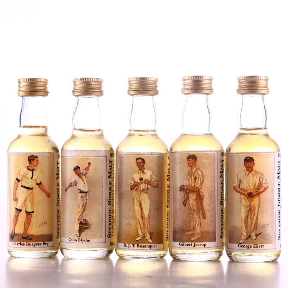 Whisky Connoisseur England Test Cricketers 1899-1930 Miniature x 5