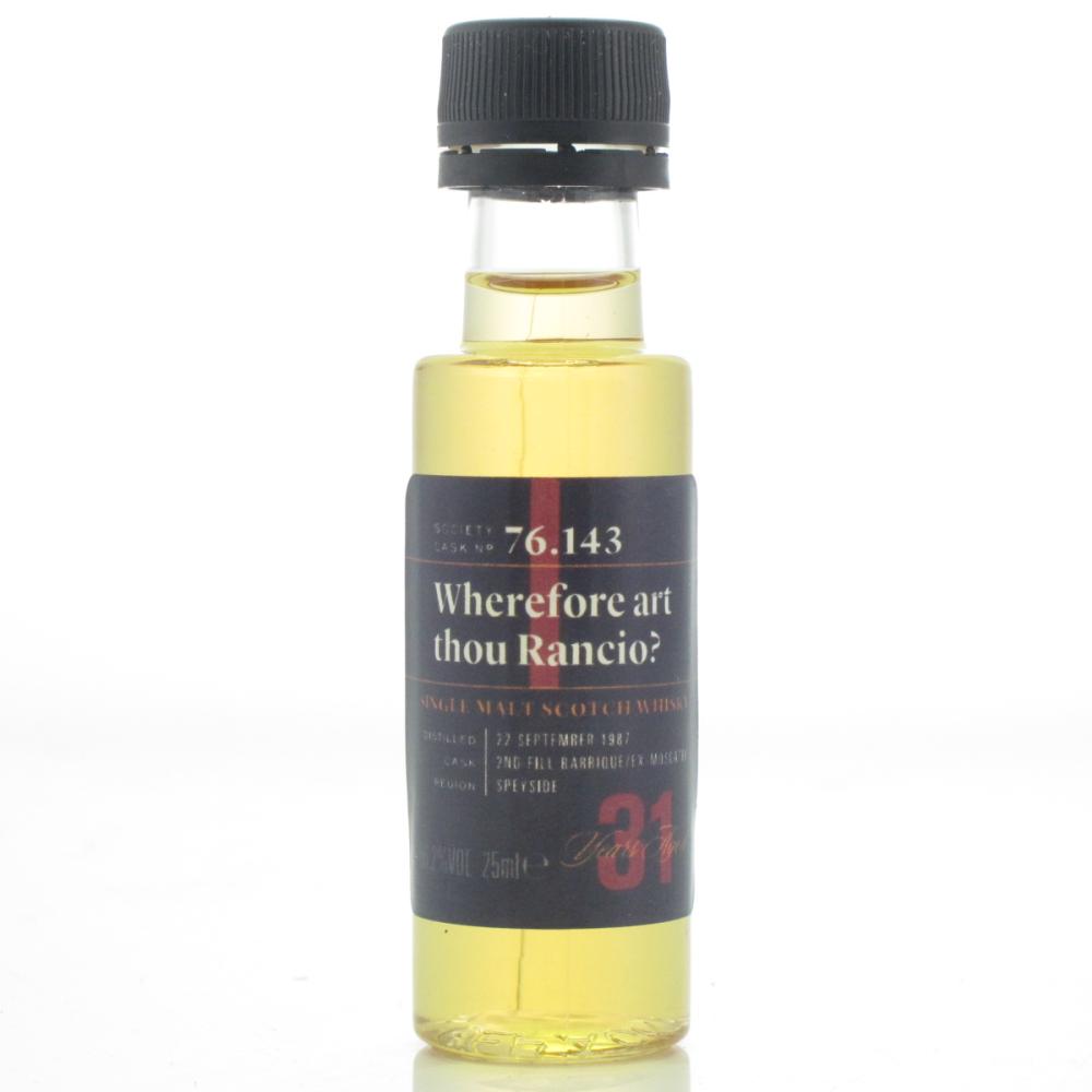 Mortlach 1987 SMWS 31 Year Old 76.143 2.5cl