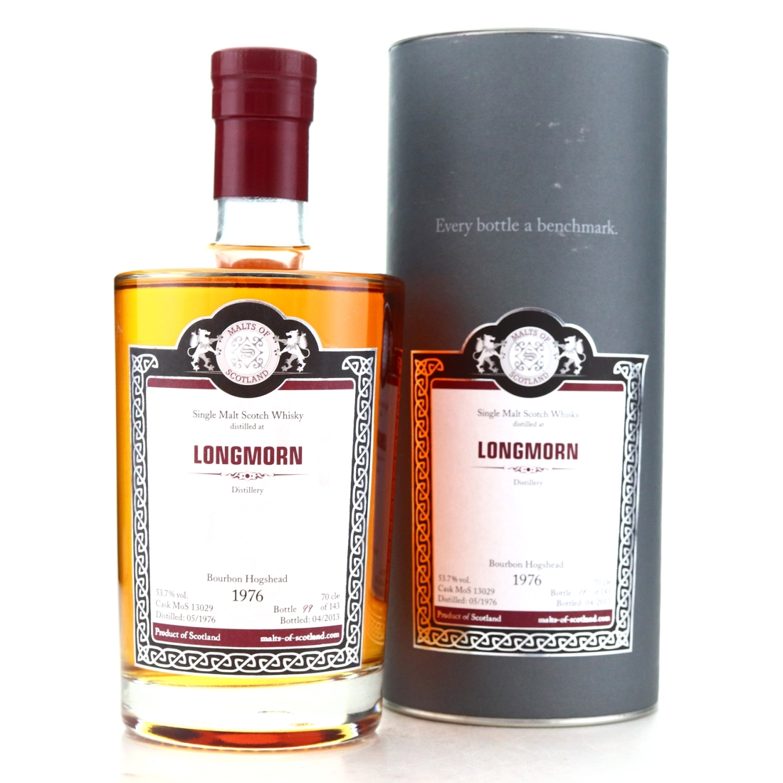 Longmorn 1976 Malts of Scotland Bourbon Hogshead
