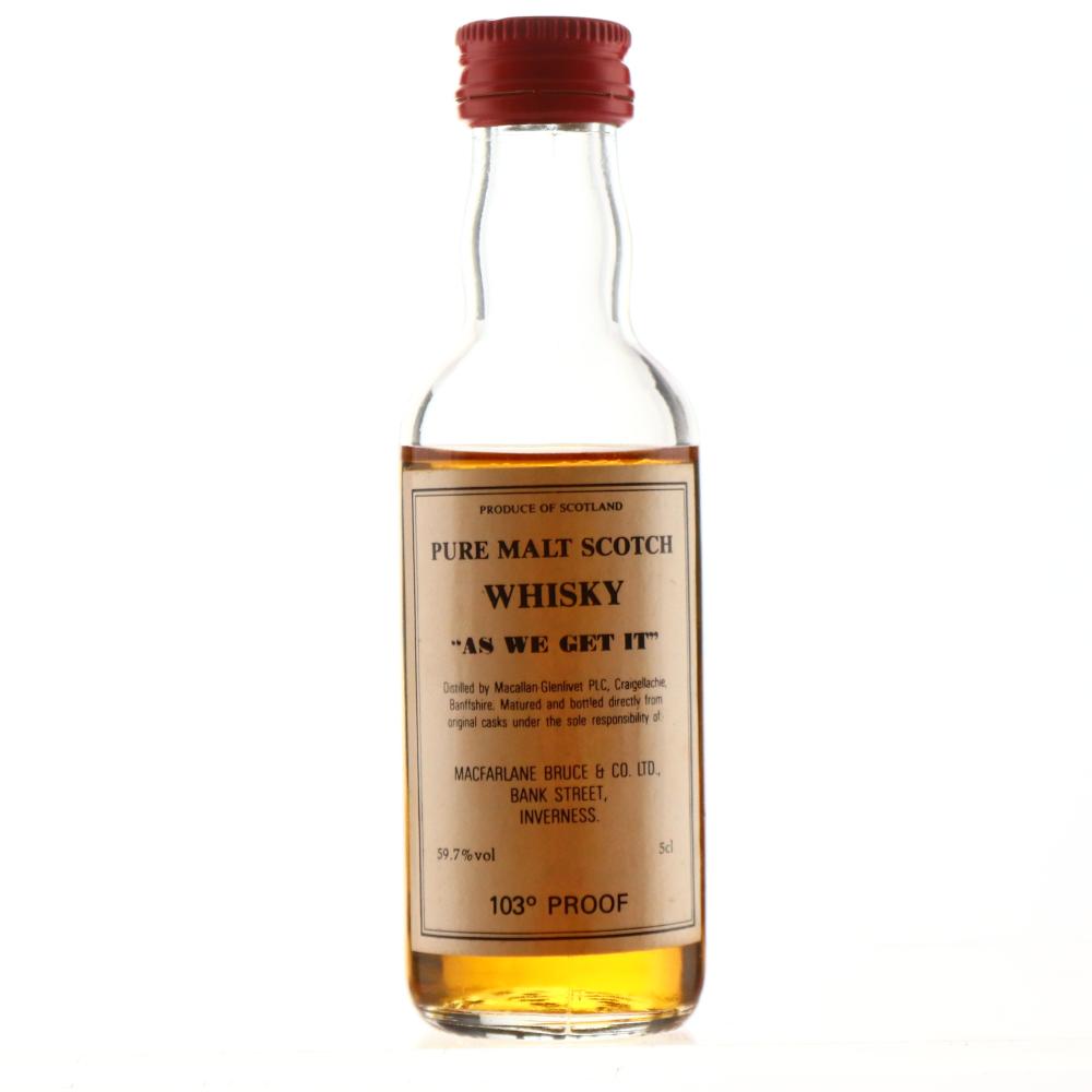 Macallan As We Get It Miniature